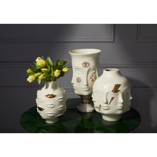 Jonathan Adler Gilded Muse Gala Round Vase & Reviews | Perigold